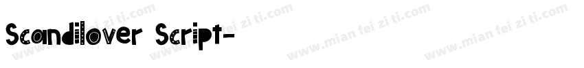 Scandilover Script字体转换